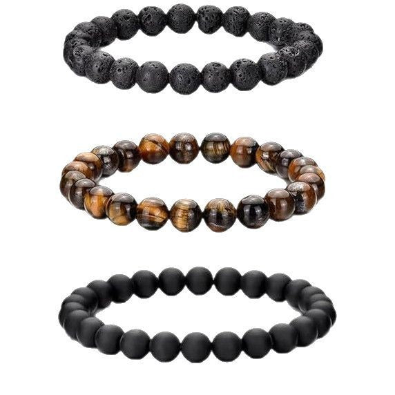 Naturstein Perlenarmband Set Brehn