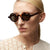 Damen runde Sonnenbrille mit innovativem Design und UV-Schutz Brehn