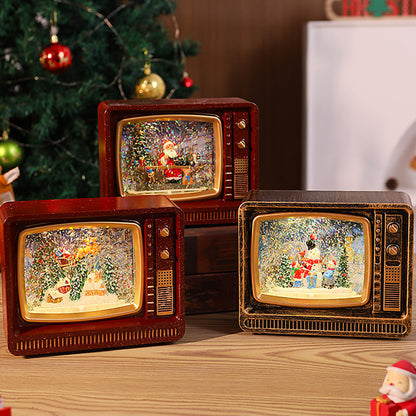 Nostalgische Schneekugel Fernseher Brehn