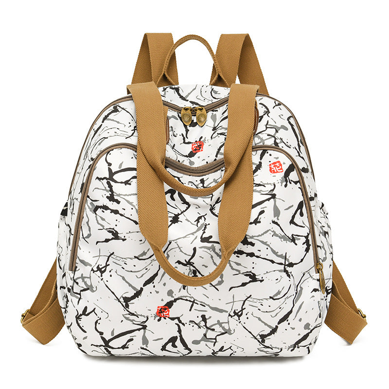 Stylischer Blumenmuster Rucksack Brehn