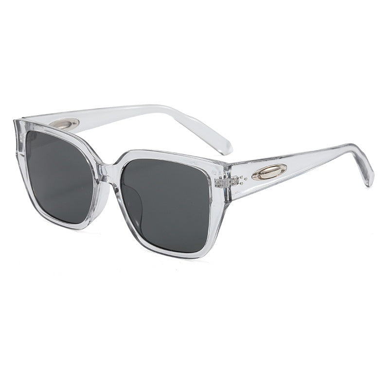 Damen Sonnenbrille im modernen quadratischen Design mit klaren Gläsern Brehn