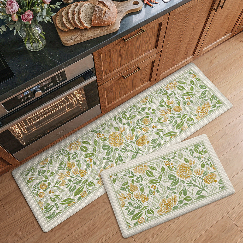 Floral Pattern Küchen Komfortmatten Set Brehn
