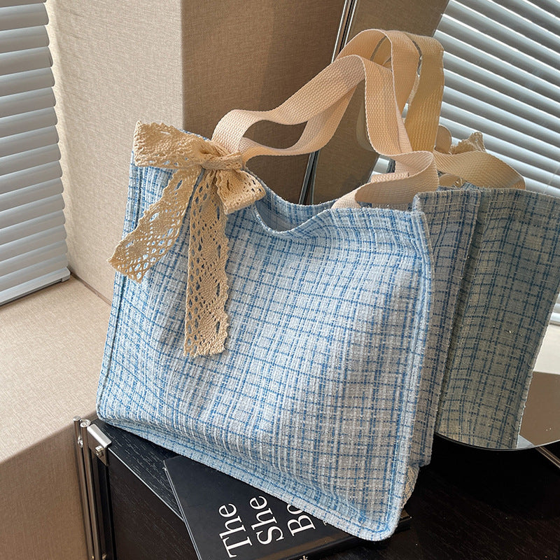 Spitzen-Detail Strukturierte Tote Bag