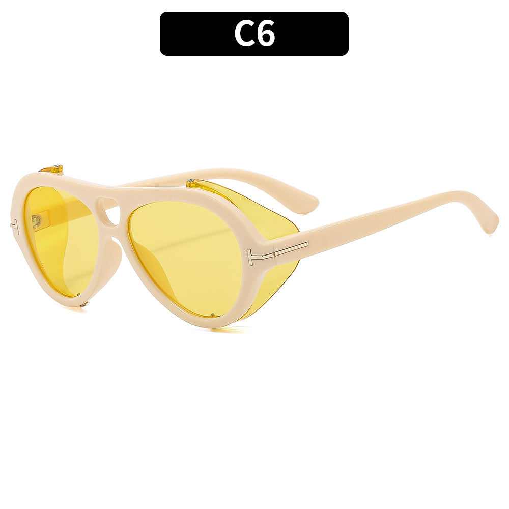 Klassischer Stil Stylische Retro-inspirierte Schild Sonnenbrille