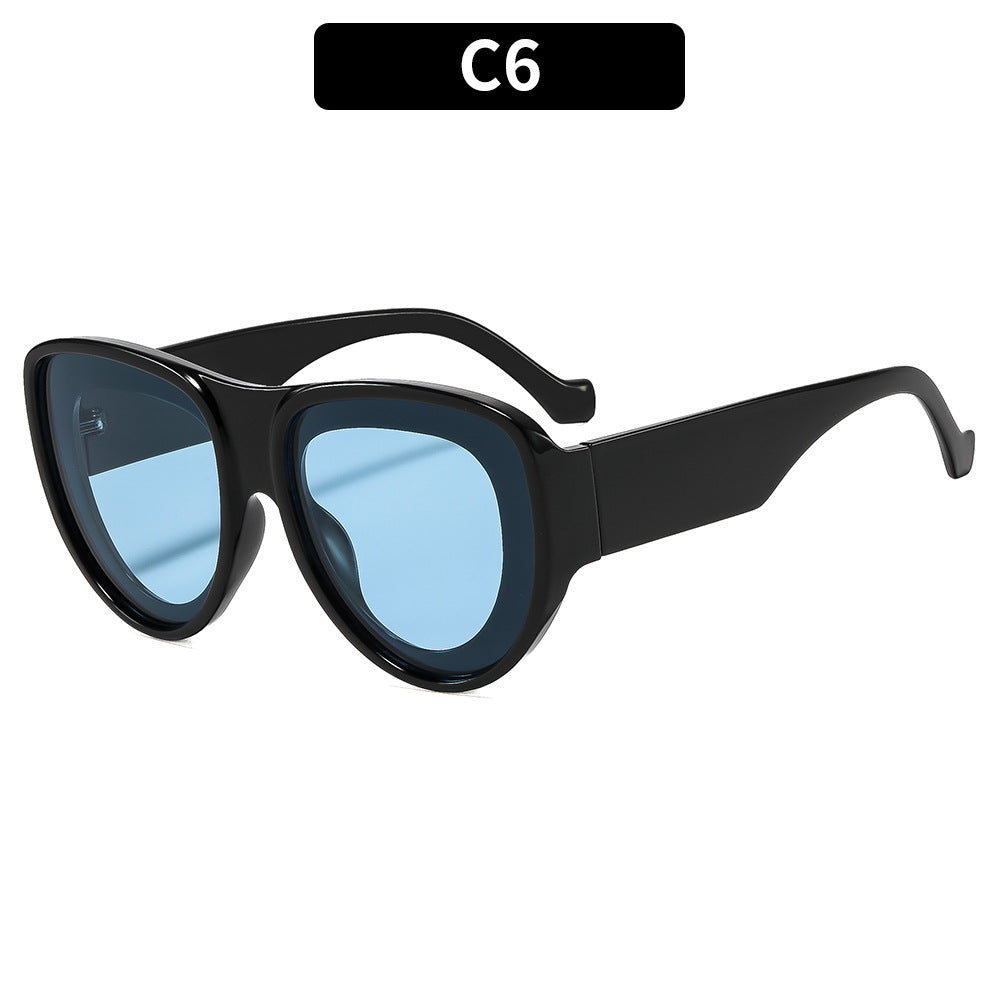 Vintage-inspirierte Übergroße Katzenaugen-Sonnenbrille