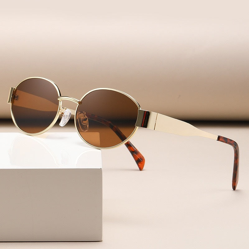 Damen stylische Metallsonnenbrille Brehn