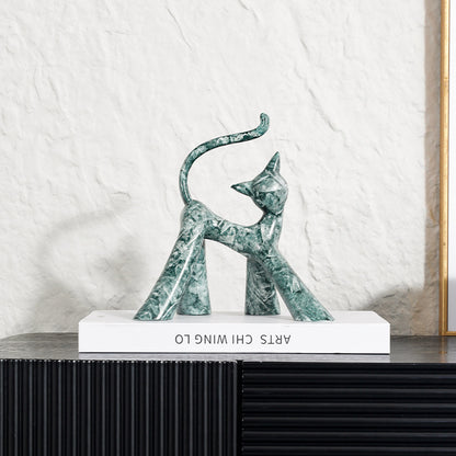 Künstlerische Katzenfigur