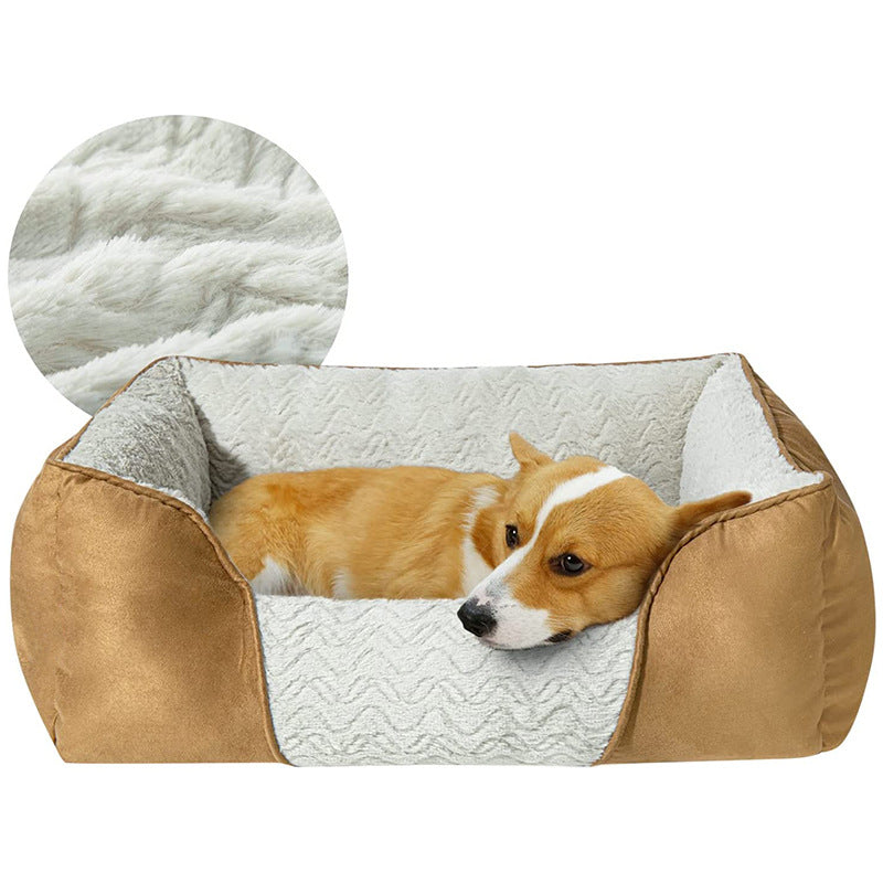 Gemütliches Orthopädisches Plüsch-Hundebett