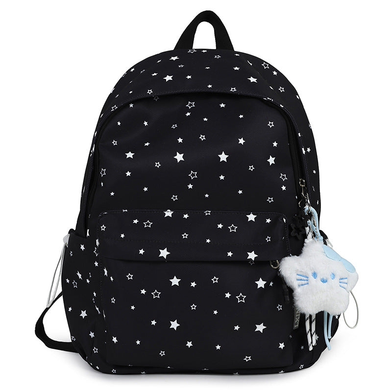 Sternmuster Plüsch Rucksack Brehn