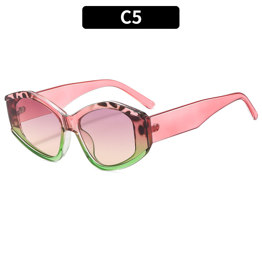 Statement Geometric Übergroße Sonnenbrille
