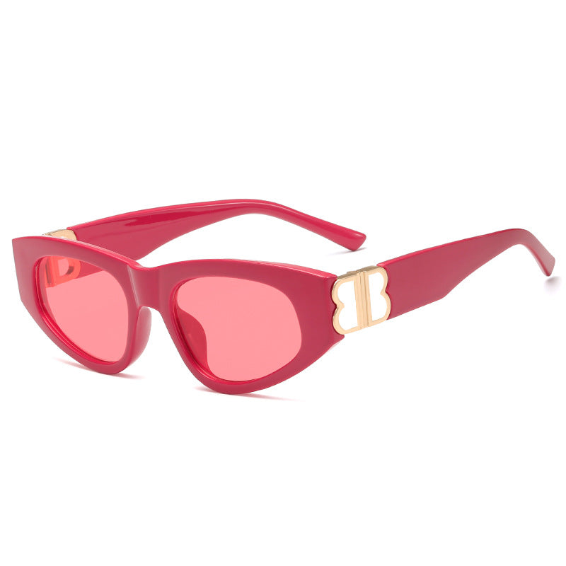 Damen Cat-Eye Sonnenbrille mit elegantem Kunststoffen und luxuriösen Metalldetails Brehn
