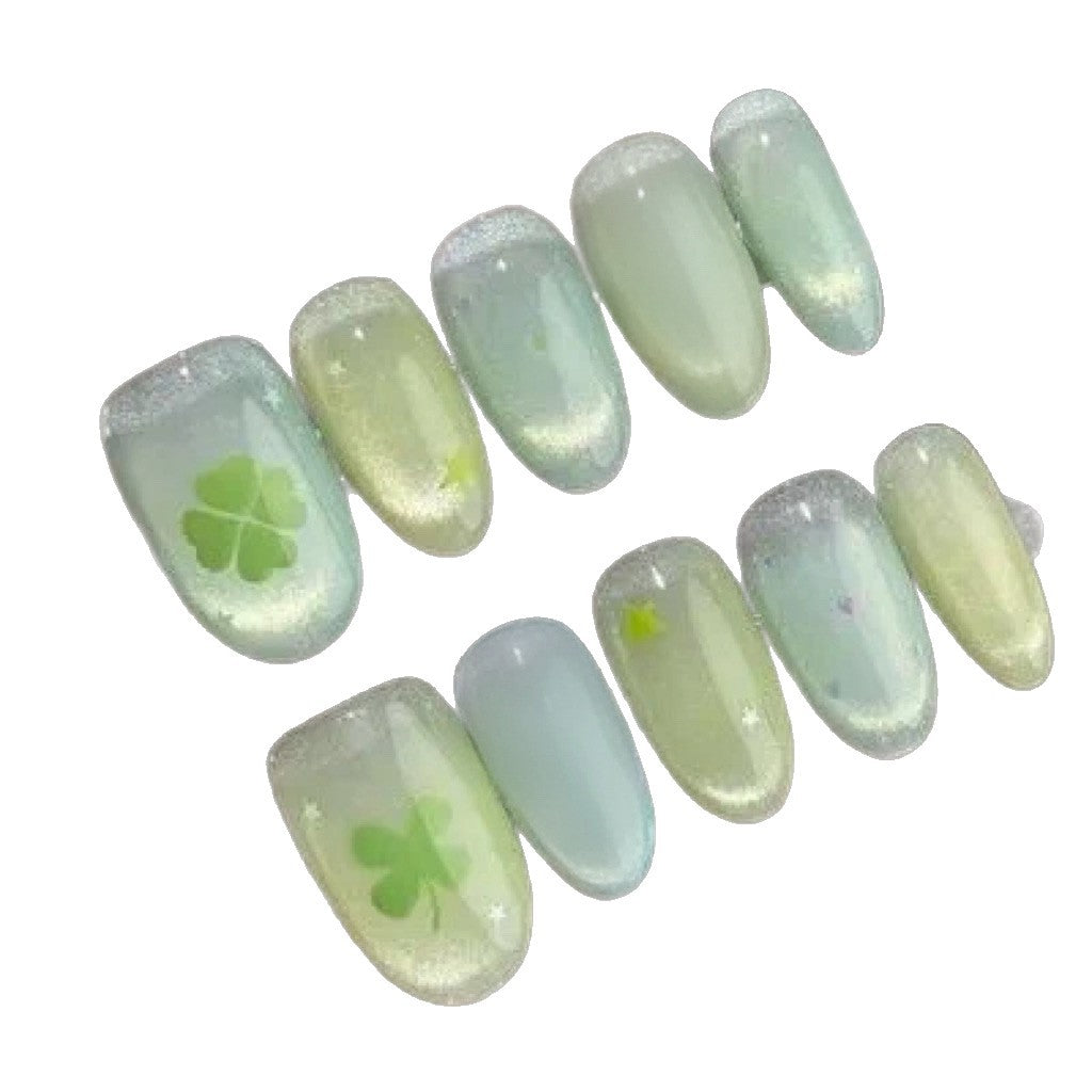 Natur-inspiriertes Press-On-Nagelset Brehn