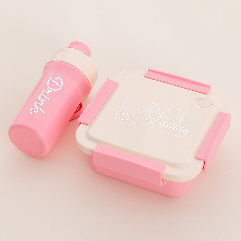 Stylische Lunchbox und Wasserflasche Set