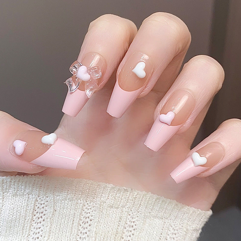 Stylische Press-On-Nageltips mit Leopardendesign Brehn