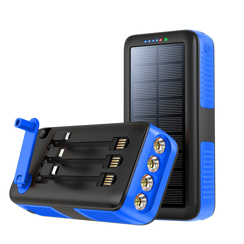 Solar Powerbank mit Multifunktionalen LED-Leuchten Brehn