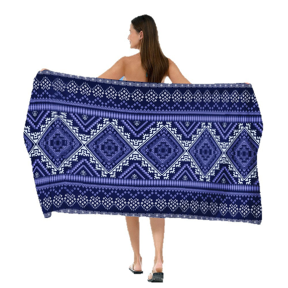Stranddecke mit exklusivem geometrischen Tribal-Design Brehn