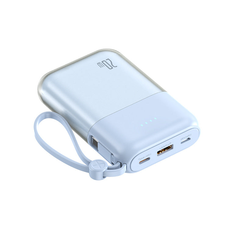 Tragbare Powerbank mit Leistungsstarkem Schnellladekabel und Integrierter Led-Anzeige Brehn