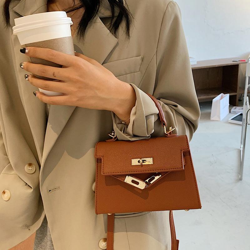 Strukturierte Kunstleder-Handtasche Brehn