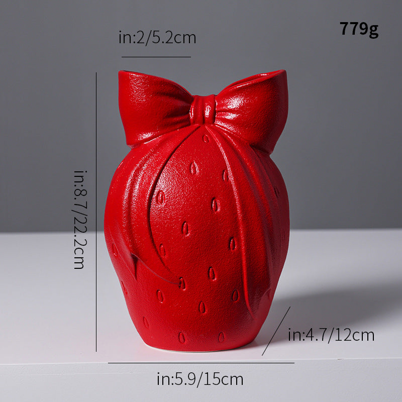 Nordic Strick-Top Keramikvase