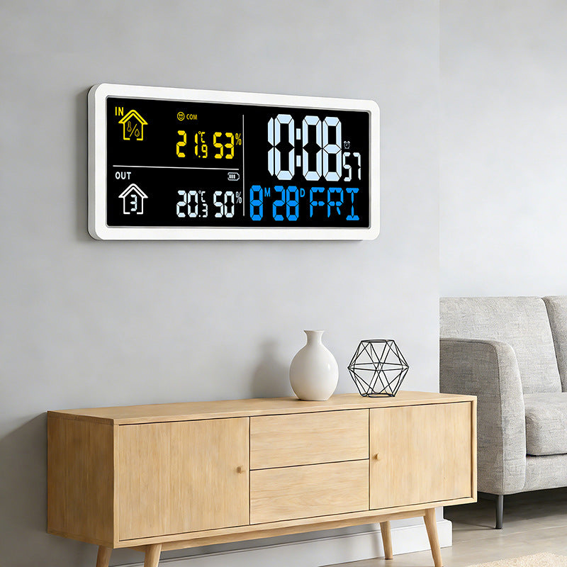 Digitaler Wetterprognosewecker mit Hygrometer Brehn