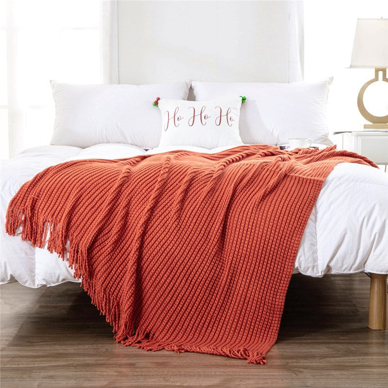 Heimdeko Gemütliche Gestrickte Decke