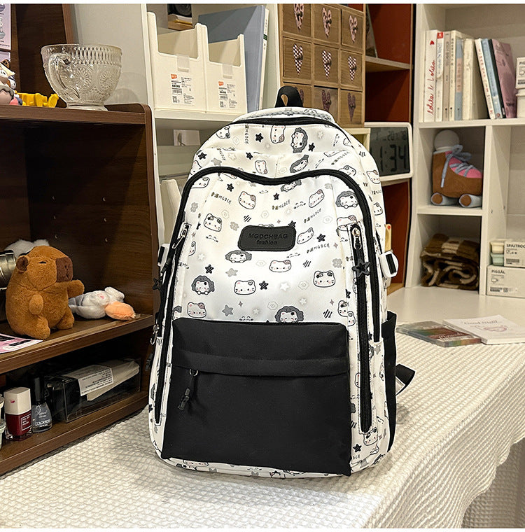 Niedlicher Charakter-Themen-Schulrucksack
