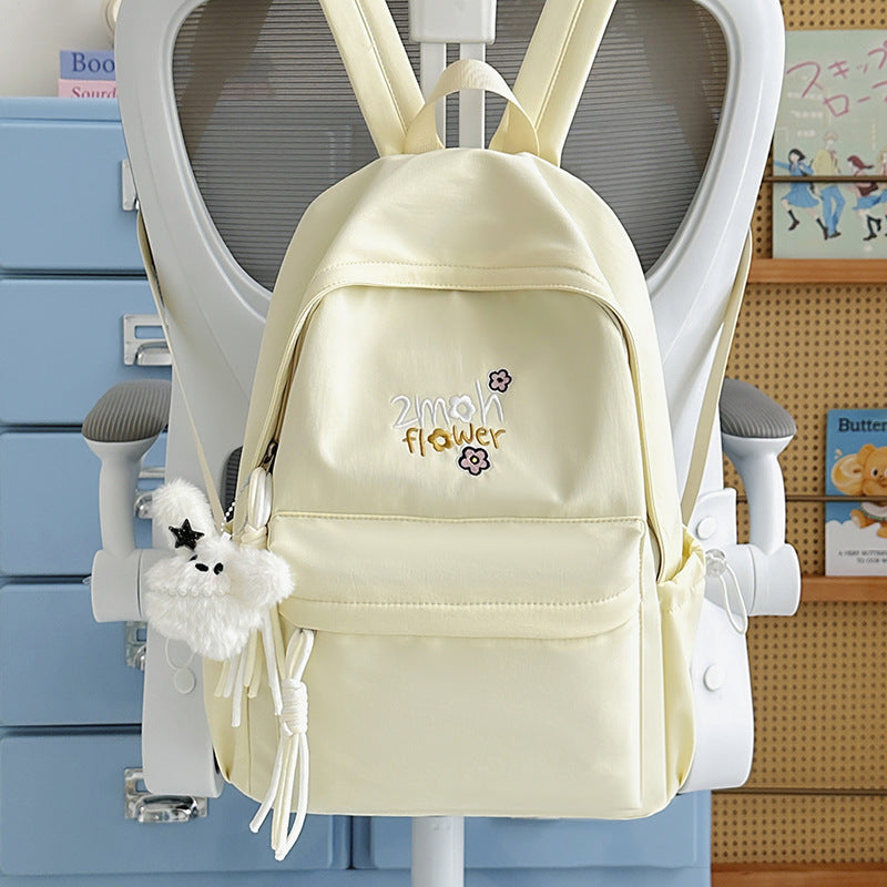 K cute bestickte Blumen Rucksack
