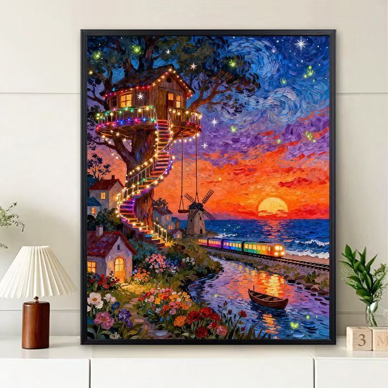 Vibrant Scenic Sunset Wandkunst Brehn
