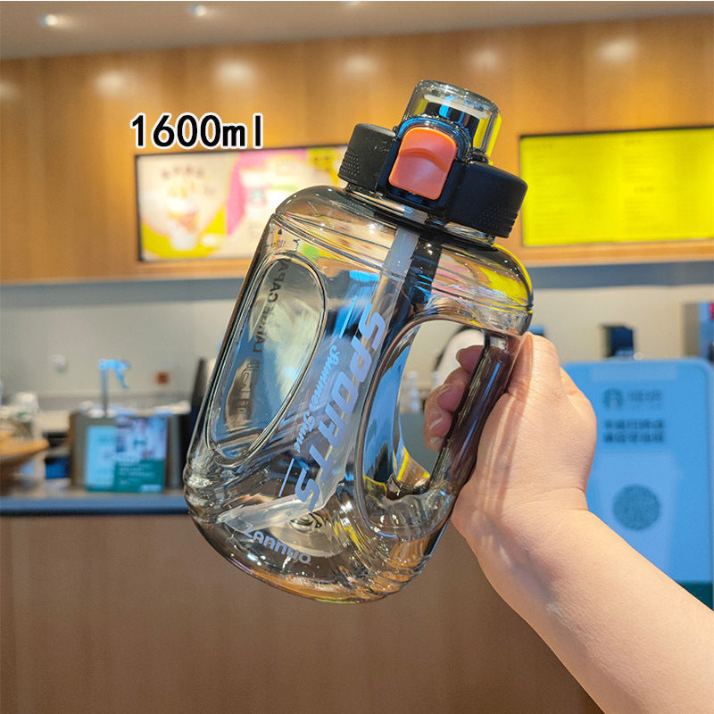 Damen große Wasserflasche mit ergonomischem Tragegriff Brehn