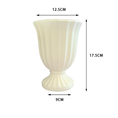 Dekorative gerippte Blumenvase Brehn