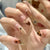 Elegante dekorative Press-On Nail Set Brehn