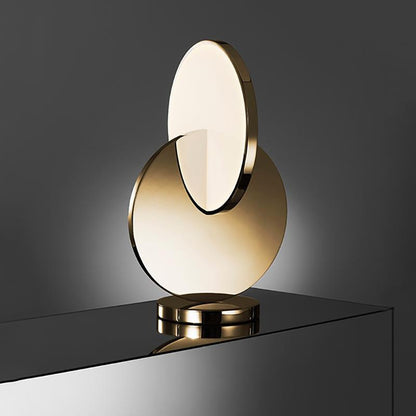 Künstlerische Tischlampe mit geometrischem Design