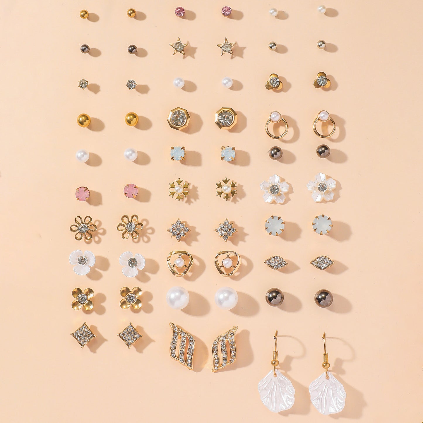 Ohrring-Set mit Goldakzenten Brehn