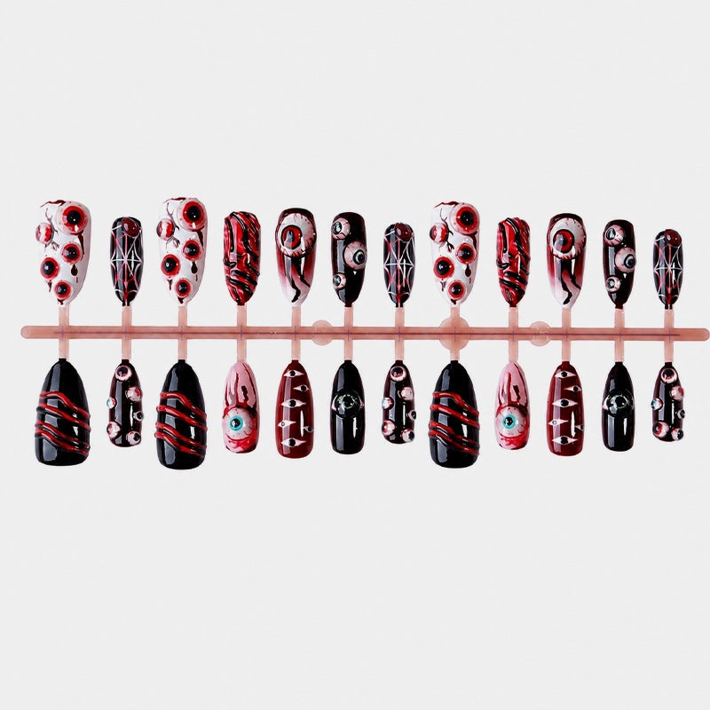 Kreatives Halloween Kunstnagelset Brehn