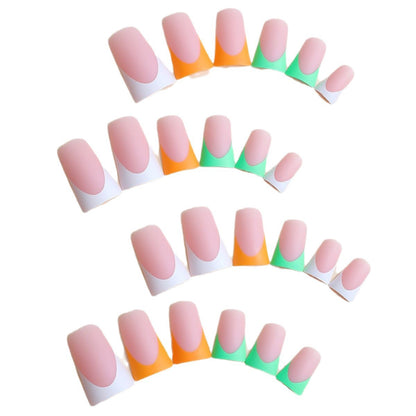 Kunstnagelset mit kreativem Farbverlauf Brehn