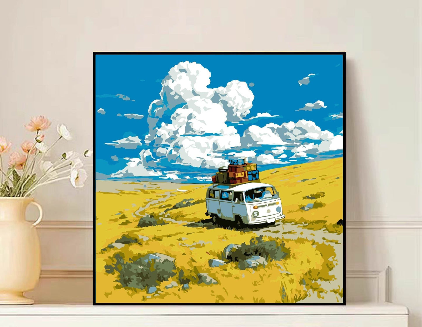 Scenic Mountain Landscape Leinwandkunst Brehn