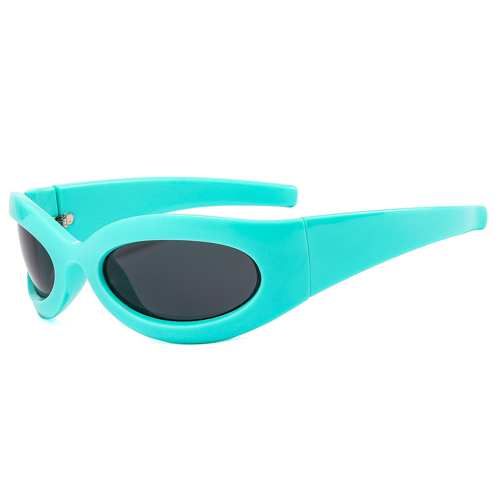 Damen modische Sonnenbrille mit ovalem Rahmen und modernem Finish Brehn