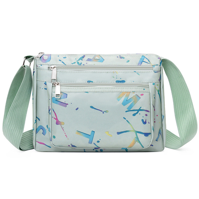 WoStylish Multi-Zipper Umhängetasche