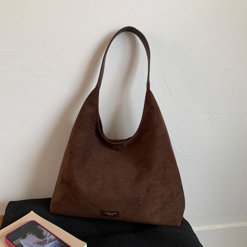 Premium Wildleder Slouchy Tote Bag Brehn
