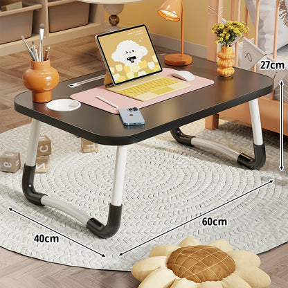 Tragbarer Klapp-Laptoptisch mit gewölbten Metallbeinen und rutschfester Oberfläche