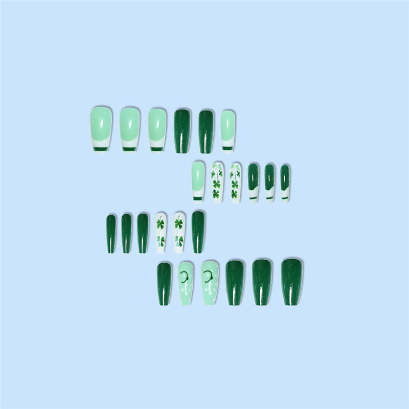Künstlerisches St. Patrick's Day Nagelkunst Set Brehn
