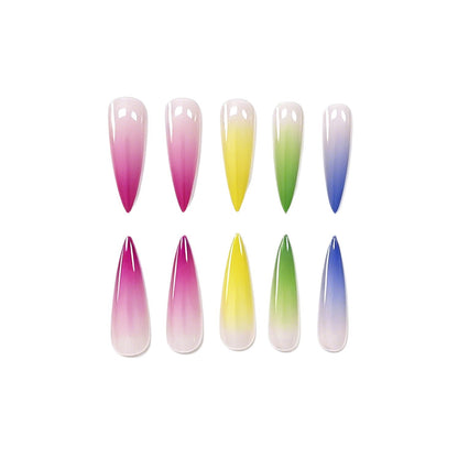 Ombre Stiletto Nagelverstärkungen Brehn
