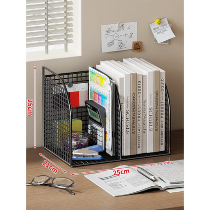 Mesh Desktop Multi-Compartment Datei- und Schreibwarenorganisator mit Stiftbecher