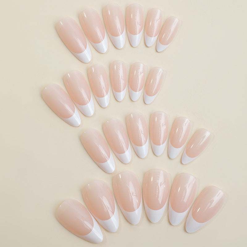 Französische Spitzen-Presse-Nageldesign-Set