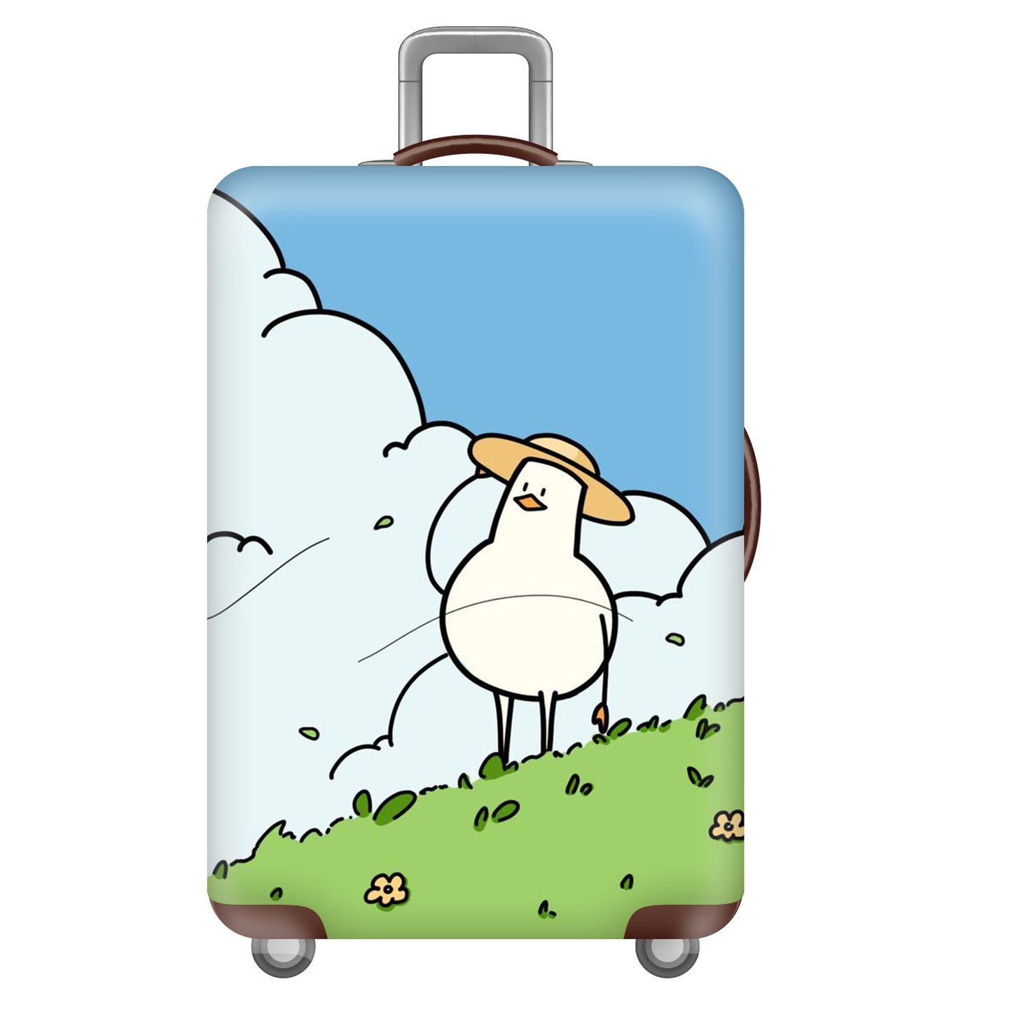 Damen Hartschalenreisekoffer mit kreativem Cartoon-Motiv Brehn