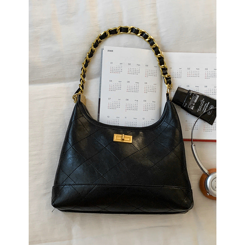 Gepolsterte Wildleder Hobo Handtasche Brehn