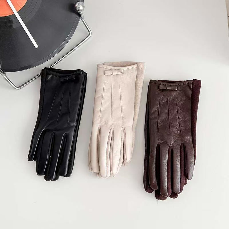 Elegante Leder Touchscreen Handschuhe Brehn