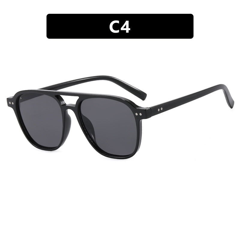 Damen moderne quadratische Sonnenbrille mit robustem Design und UV-Schutz Brehn