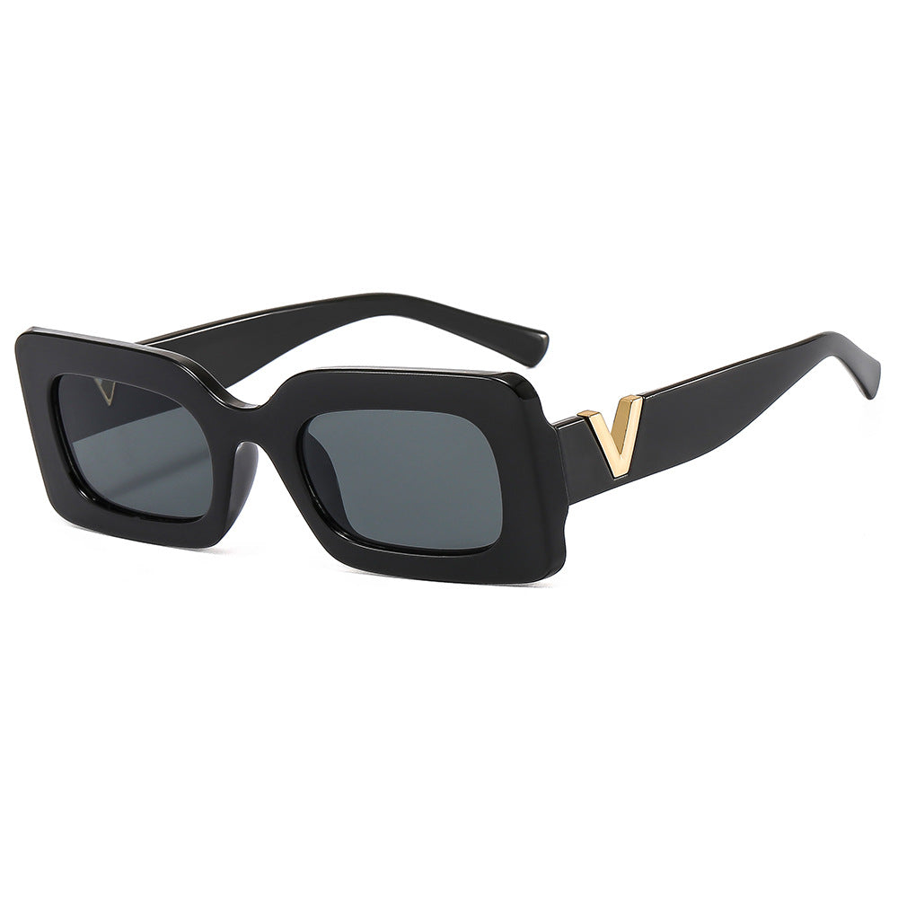 Damen Stylische oversized Sonnenbrille mit einzigartigem Rahmen Brehn