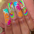 Vibrant Artistic Press-On Nail Set Brehn